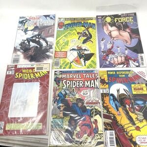 Web of Spider-Man Marvel Tales Comics Lot of‎ 6 Boarded Vintage 80s 90s Special